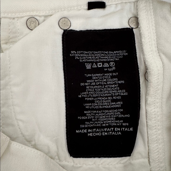 NWT Ralph Lauren 380 white jeans size 30 - Picture 9 of 13